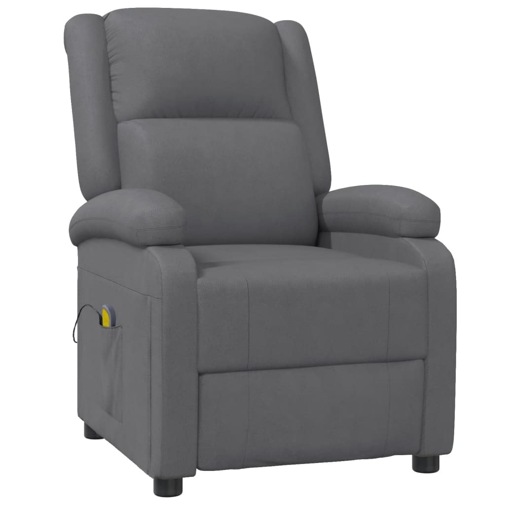vidaXL Massagesessel Anthrazit Kunstleder