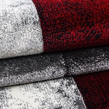 thumbnail of Teppich Waschbar Kariert Modern Strapazierfähig Esszimmer Flur Rot 120x170 cm OEKO-TEX Fußbodenheizung geeignet – MONZA von Kadima Design
