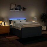 thumbnail of vidaXL Boxspringbett mit Matratze Blau 160x200 cm Stoff