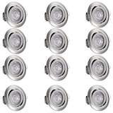 thumbnail of Monzana Einbauleuchte 12er Set schwenkbar und dimmbar Stil Nickel