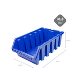 thumbnail of PROREGAL Mega Deal 40x Sichtlagerbox 5 | HxBxT 18,7x33,3x50cm | Polypropylen | Blau | Sichtlagerbehälter, Sichtlagerkasten, Sortierbehälter