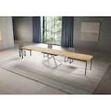 thumbnail of Itamoby Tavolo allungabile 90x200/460 cm Niket quercia natura gambe bianche