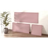 thumbnail of Pinnwand, Korktafel in Pink, 80×40 cm, Holzrahmen – Pink lackiert