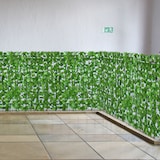 thumbnail of Balkonsichtschutz N77, Sichtschutz Windschutz Verkleidung für Balkon Terrasse Zaun ~ 300x100cm Blatt hell