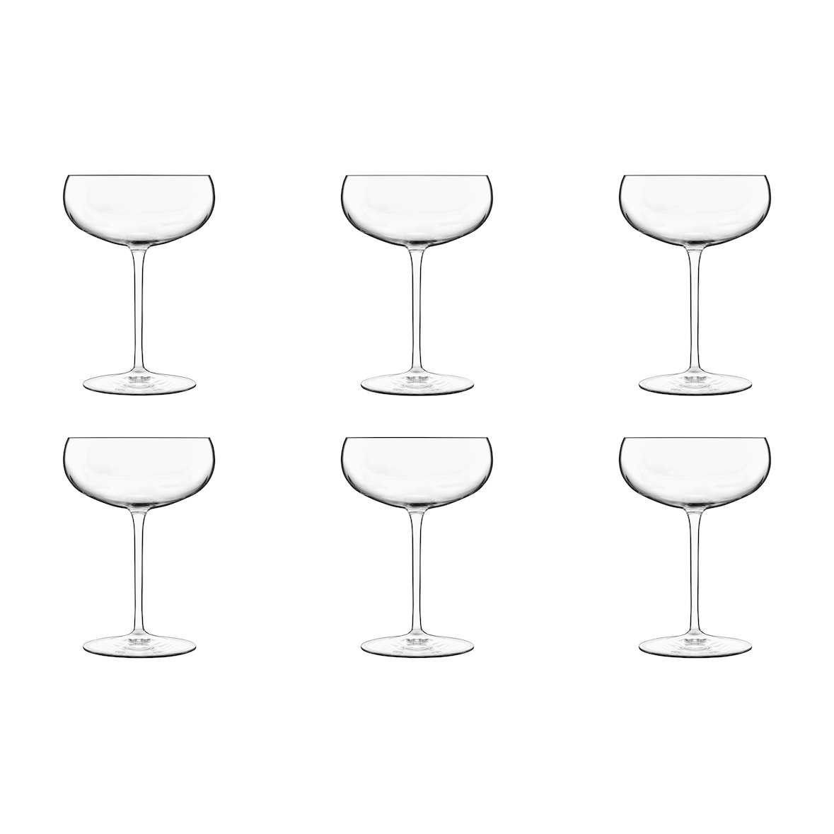 Luigi Bormioli Champagnecoupe Meravigliosi 30 cl - Transparant 6 stuks