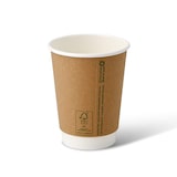 thumbnail of greenbox - Coffee to go Becher aus Pappe, doppelwandig, 300 ml / 12 oz, Ø 90 mm, braun, 500 St.