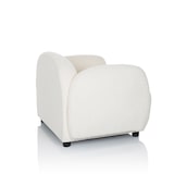 thumbnail of Loungestoel / relaxfauteuil VERDUNA stof bouclé wit hjh LIVING