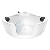 thumbnail of Pool Badewanne Eckwanne Wanne S60-TH 140x140cm mit Tür Walk-in-Pool