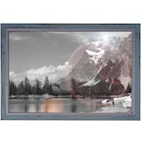 thumbnail of Bilderrahmen T249, Fotorahmen Holzrahmen Wand-Rahmen, 26x36cm Shabby-Look Landhaus ~ grau