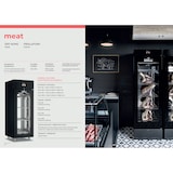thumbnail of Armadio frollatura carne meatico meat panorama 1500 black 300 kg temperatura 0°/+10° C umidità 40%-90% lampada UV AC9I18