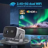 thumbnail of Mini Videoprojecteur 4K Android Portable 4000 Lumens WiFi Bluetooth YONIS