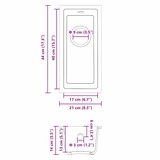 thumbnail of vidaXL Keukenwasbak Wit 21 x 44 x 14 cm Graniet