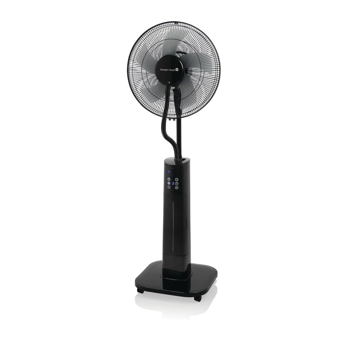 Tarrington House Ventilador de pie con nebulización SFM3625, 37.5 x 45 x 130 cm, Ø 37 cm, 70 W, 3 velocidades, negro