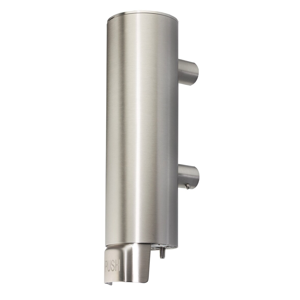 Dosificador de jabón marca jami. Dosificador de jabon a pared. acero inox.satinado.