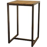 thumbnail of METRO PROFESSIONAL Tavolo da bar Modano, legno di acacia/acciaio, 70 x 70 cm, quadrato, marrone/nero