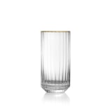 thumbnail of Bazar Bizar Longdrinkglas van glas 6.7x6.7x14 cm goudkleurig