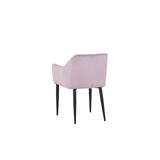 thumbnail of SIT Möbel Armlehnstuhl in rosa, Gestell aus Edelstahl, schwarz|B63 x T61 x H83 cm|02452-24|Serie SIT&CHAIRS
