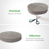 thumbnail of VerminBuster Mäusenetz – 5 m x 5 cm – Rattennetz – Edelstahl-Abwehrnetz – Stoßfugengitter