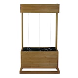 thumbnail of Hochbeet HWC-L72, Pflanzkasten Rankhilfe Pflanzkübel Blumenkasten, 145x85x50cm Outdoor Tanne Holz FSC®, braun