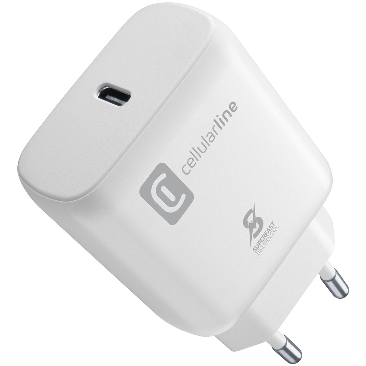 Cellularline USB Typ-C Super Fast Travel Charger 25W White
