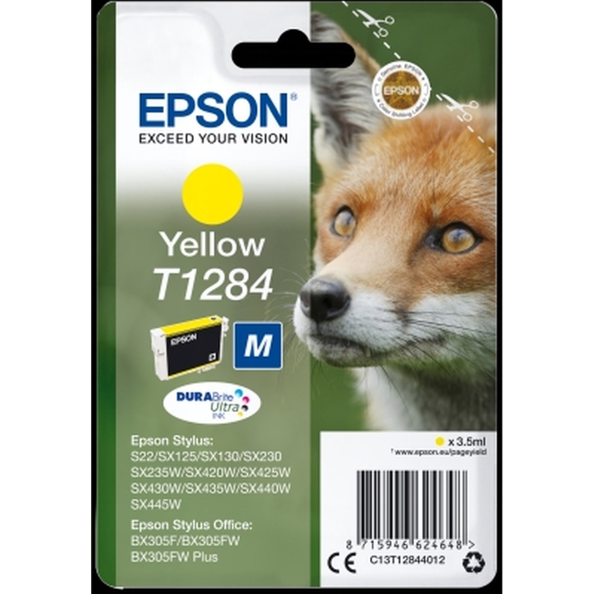 Tintenpatrone Original Epson T1284 gelb Packung mit 10 Stück