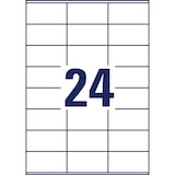 thumbnail of Avery Zweckform 3475 Universal-Etiketten, A4 mit ultragrip, Adressaufkleber, 70 x 36 mm, 100 Bogen/2.400 Etiketten, weiß