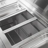 thumbnail of GastroHero Belegstation ECO 1365 Kühltisch 3 Türen 1365x700 mm für 7x GN 1/3 Belegkühlung 392L Edelstahl Saladette +2 bis +8 °C statische Kühlung R290