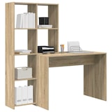 thumbnail of vidaXL Schreibtisch Sonoma-Eiche 138,5 x 55 x 143 cm Holzwerkstoff