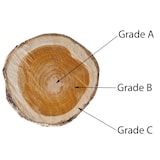 thumbnail of Espejo de pared de teca HWC-M75, espejo de baño, marco de madera, teca de calidad B (duramen, 20-30 años), 71x80cm