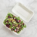 thumbnail of Vegware composteerbare bagasse voedseldozen met scharnierdeksel 22,8cm