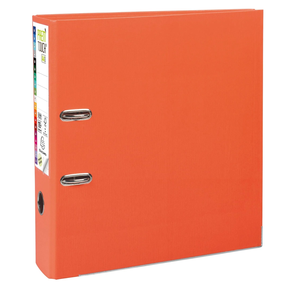 Exacompta - Réf. 53344E - Carton de 10 classeurs à levier  - Dos 80mm - Mécanique 80 mm - 32 x 30 x 8 cm - A4 Maxi  - Orange