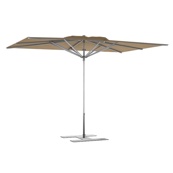 Assalit-Jean Parasol de terrasse Prémium Gazelle 240 x 240 Armature Gris