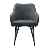 thumbnail of SalesFever Esszimmerstuhl | Bezug Strukturstoff | Stuhlbeine Metall | B 61 x T 60 x H 85 cm | anthrazit – schwarz
