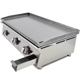 thumbnail of Gril à gaz 80 cm, profondeur 45 cm, 3 brûleurs, acier laminé, Arilex