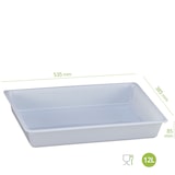 thumbnail of Cubeta rectangular 12L. (Lote de 2 unidades) Cubeta de uso alimentario profesional 535x385x85mm DENOX