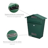thumbnail of WOLFPACK - Caixa de correio exterior House Green 330 x 125 x 365 (H) mm.