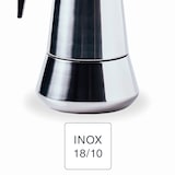 thumbnail of Lacor – 62031 – italienische Kaffeemaschine Milan, Express-Kaffeemaschine, Edelstahl 18/10, Fassungsvermögen für 10 Tassen