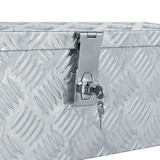 thumbnail of DELUKE® Aluminiumbox mit Deckel - Abschließbar Alubox Deichselbox Alu Anhängerbox Werkzeugkiste Metall Transportbox Metallkiste, 48,5x14x20cm Silber