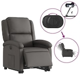 thumbnail of vidaXL Relaxsessel mit Aufstehhilfe Elektrisch Grau Echtleder