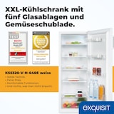 thumbnail of Exquisit Kühlschrank ohne Gefrierfach, 5 Ablagen, 242 Liter, Vollraumkühlschrank 143 cm hoch, KS5320-V-H-040E weiss