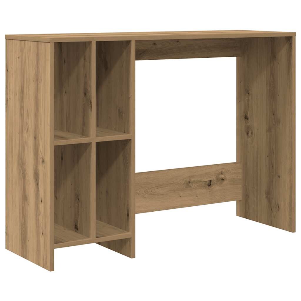Scrivania artigianale in rovere 102,5x35x75 cm in derivati \u200b\u200bdel legno modello Milano Prestige