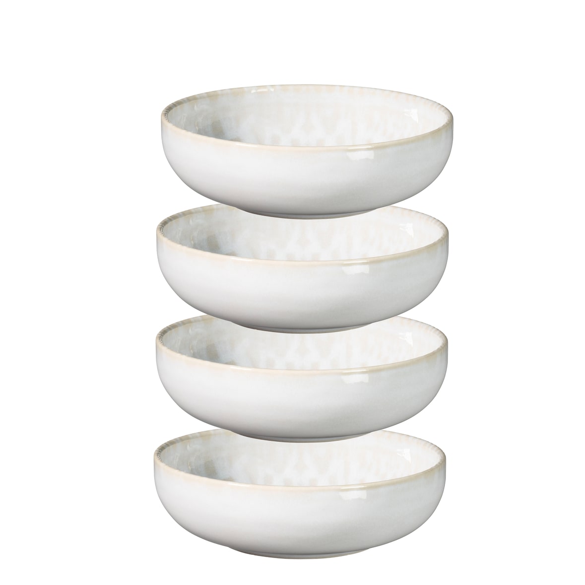 MÄSER Schüssel 16 cm UNO  4er Set, Traditional Tiles weiss, 581189