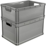 thumbnail of Plastorex - Caisse pleine ROBUSTO 45 L gris