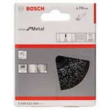 thumbnail of Topfbürste, Stahl, gewellter Draht, 75 mm, 0,3 mm, 12500 U/ min, M 14