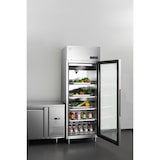 thumbnail of METRO PROFESSIONAL Frigorífico con puerta de cristal GRE2700G, acero inoxidable, 73 x 80,5 x 209 cm, 450 L, plata