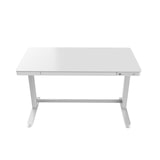 thumbnail of SIGMA Bureau ET118, glas, 120 x 60 cm, elektrisch in hoogte verstelbaar, uitgangsaansluitingen, wit