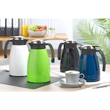 thumbnail of Isolierkanne GLACE in weiß, lackiert. Inhalt: 1,5 Liter für ca. 11 Tassen. Höhe: 24,3 cm, Durchmesser: 13,5 cm.