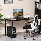 thumbnail of HOMCOM Escritorio para Hogar Oficina Mesa de Ordenador Mesa de Estudio con Pies Ajustables Mobiliario Simple de Oficina 120x60x73cm Carga 70kg