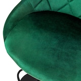 thumbnail of ML-Design Barhocker 4er Set Grün Samt, höhenverstellbar 62–82cm, 360° drehbar, Rückenlehne, Fußstütze, Barstuhl