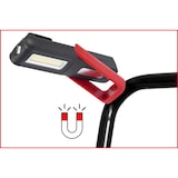 thumbnail of KS Tools - 150.4495 - Lampe mobile d'atelier - Lampe torche LED COB 3 Watt - Lampe led ultra puissante rabattable - Autonomie de 3-4 heures